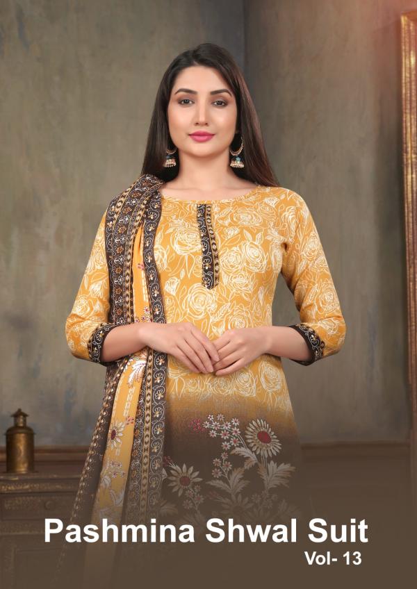 SAT Pashmina Shwal Suit Vol-13 – Dress Material